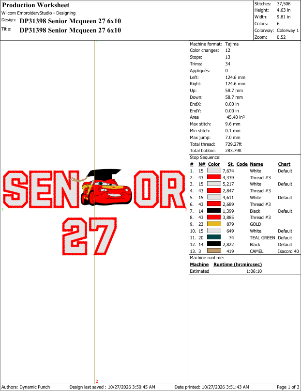 Senior McQueen 27