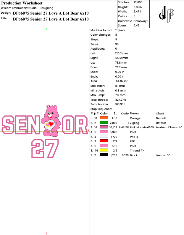 Senior Love A Lot Bear
