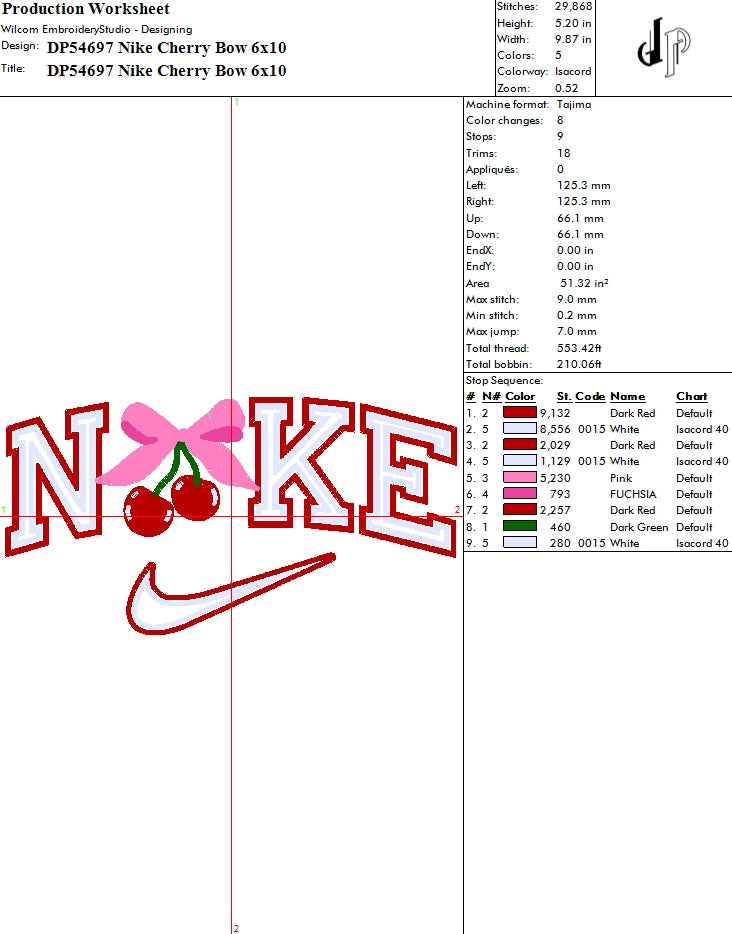 Nike Cherry Bow