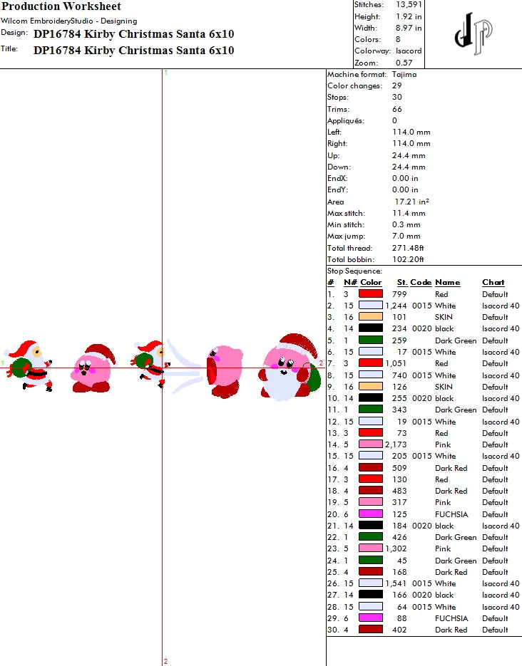 Kirby Christmas Santa