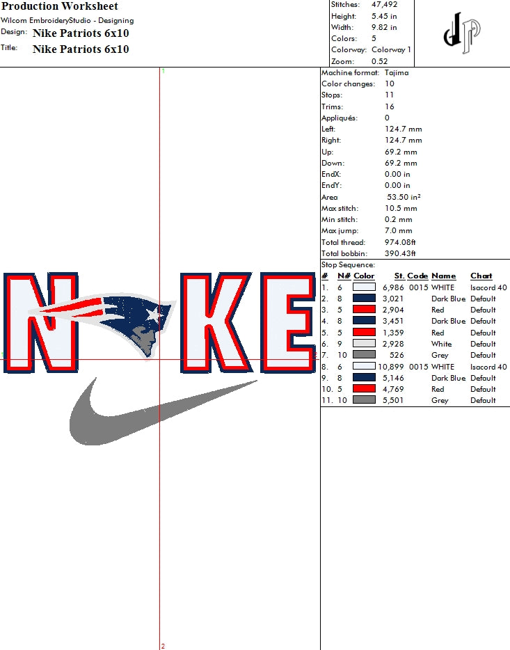 Nike x New England Patriots (Applique Included)