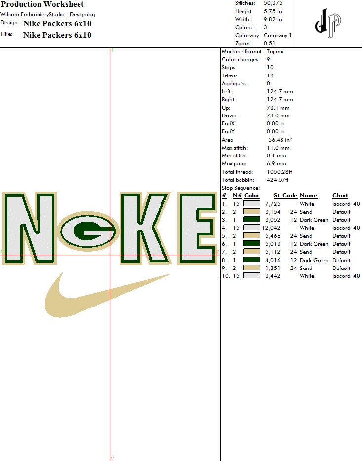 Nike x Green Bay Packers (Applique Included)
