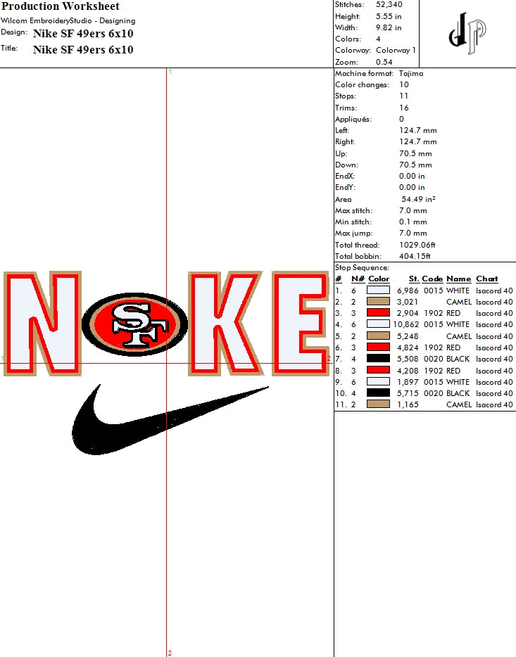 Nike x San Francisco 49ers (Applique Included)