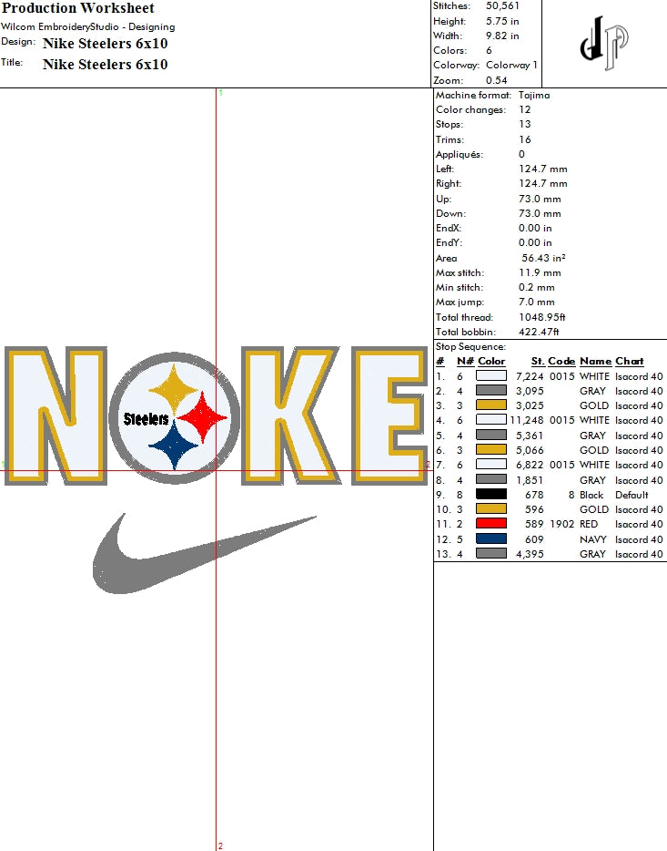 Nike x Pittsburgh Steelers (Applique Included)