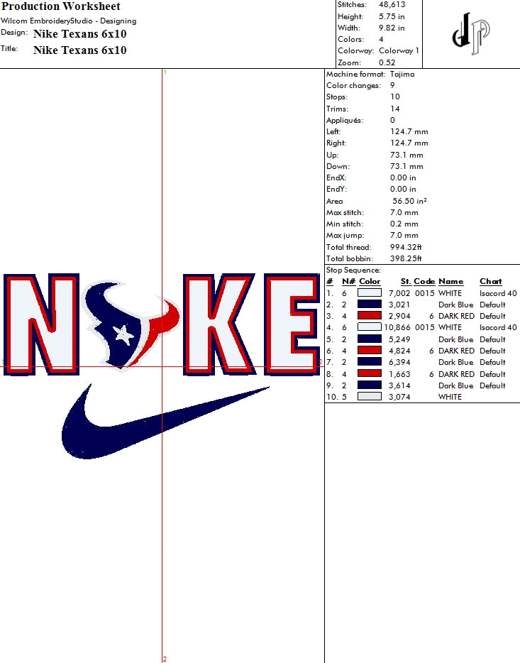 Nike x Houston Texans (Applique Included)
