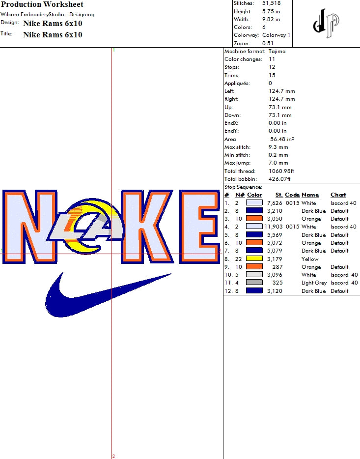 Nike x Los Angeles Rams (Applique Included)