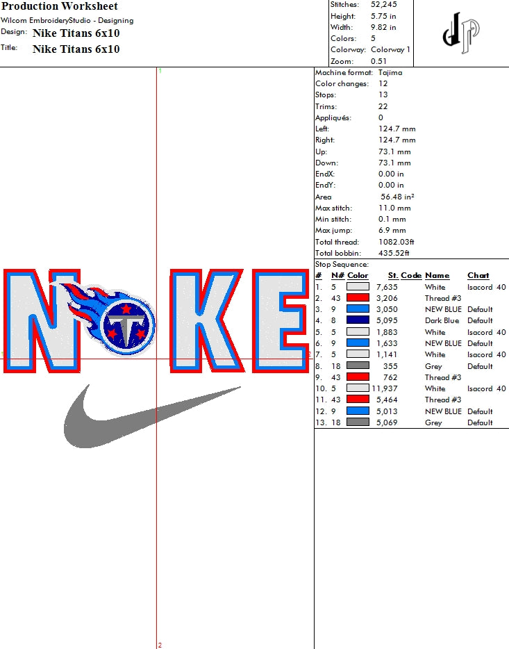 Nike x Tennessee Titans (Applique Included)
