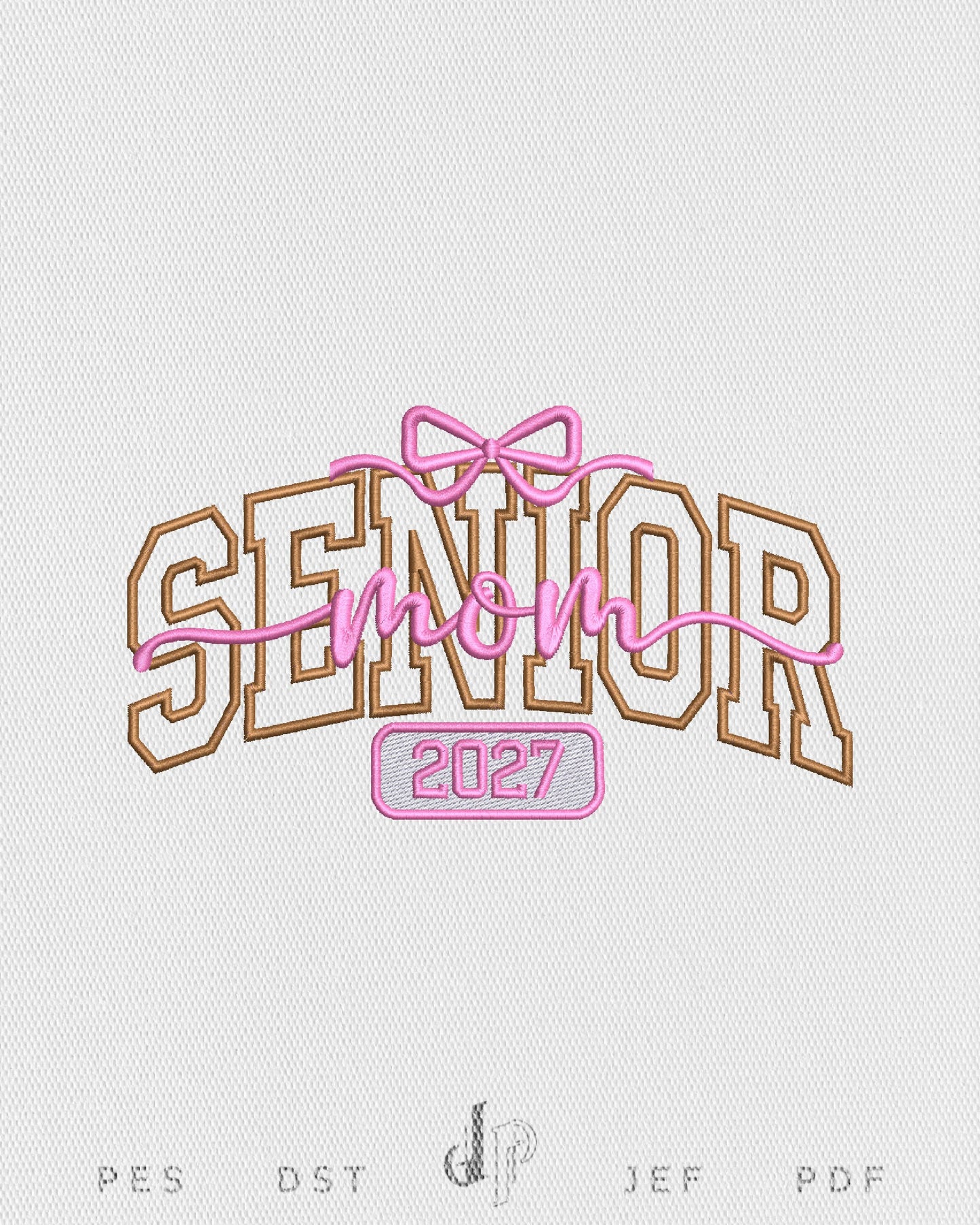 Senior Mom Bow 2027 Applique