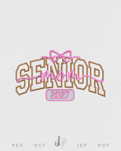 Senior Mom Bow 2027 Applique