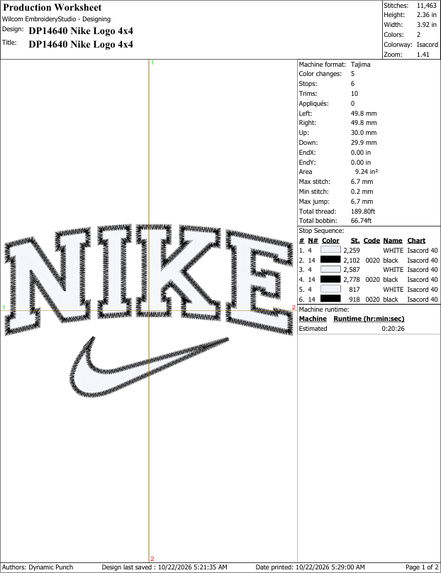 Nike (Applique Included)