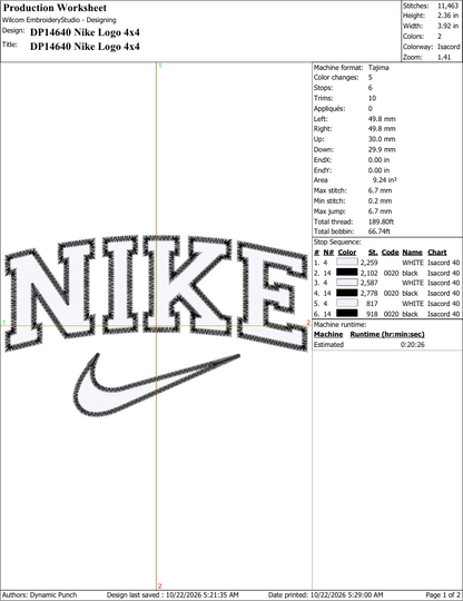 Nike (Applique Included)