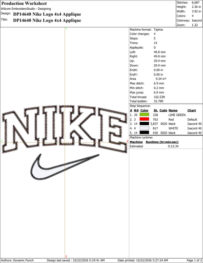 Nike (Applique Included)