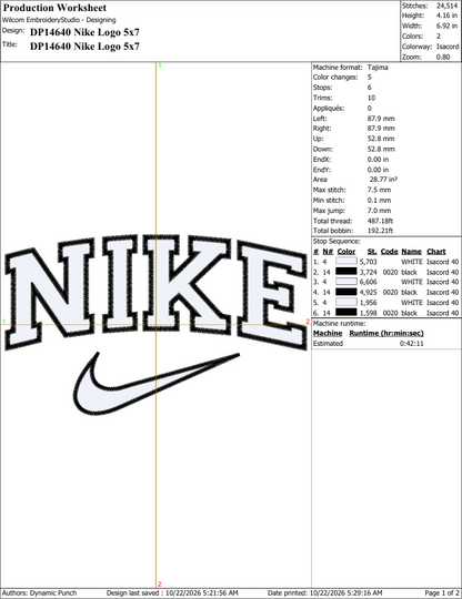 Nike (Applique Included)