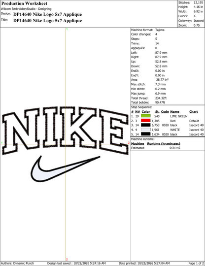 Nike (Applique Included)
