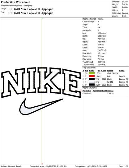 Nike (Applique Included)