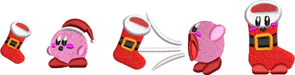 Kirby Santa Socks