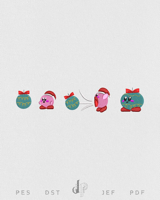 Kirby Christmas Ornament