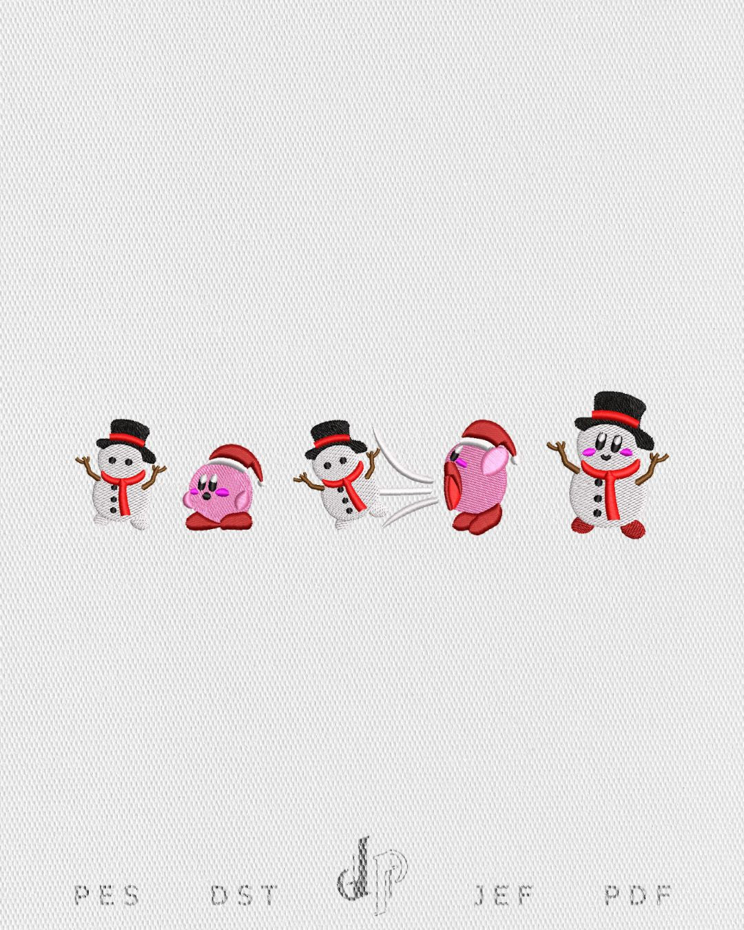 Kirby Christmas Snowman