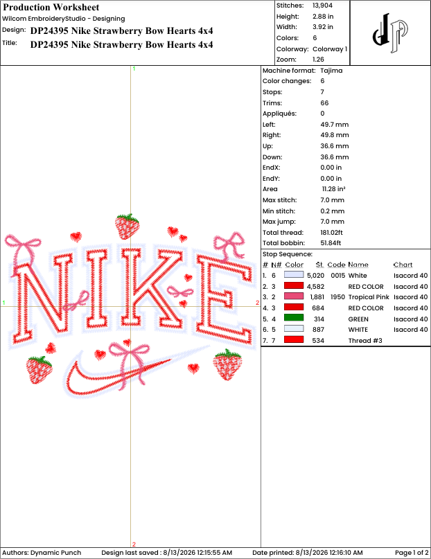 Nike Strawberry Bow Hearts