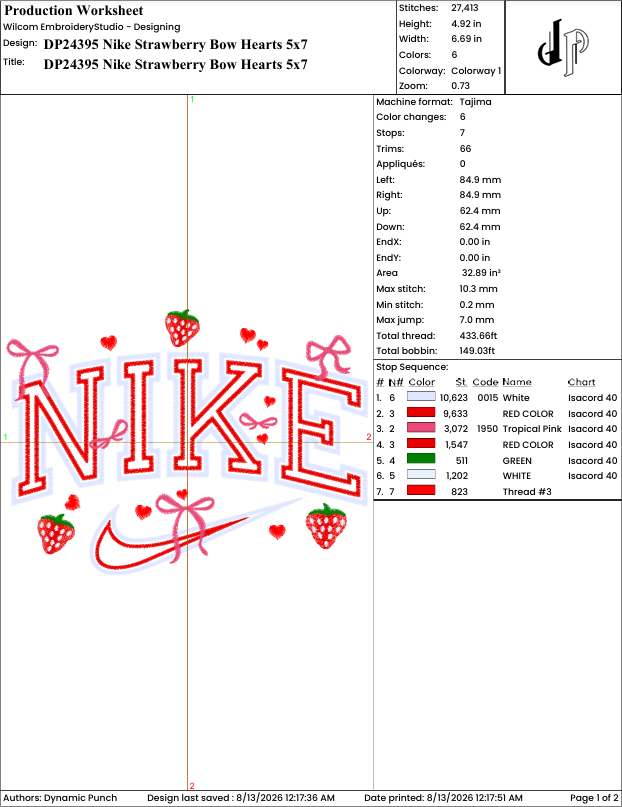 Nike Strawberry Bow Hearts