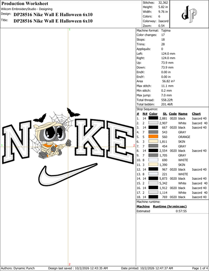 Nike x Wall E Halloween
