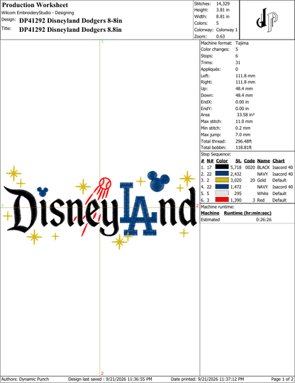 Disneyland Dodgers
