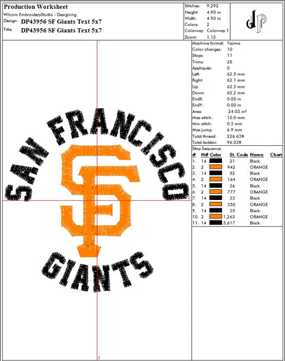 SF Giants Text