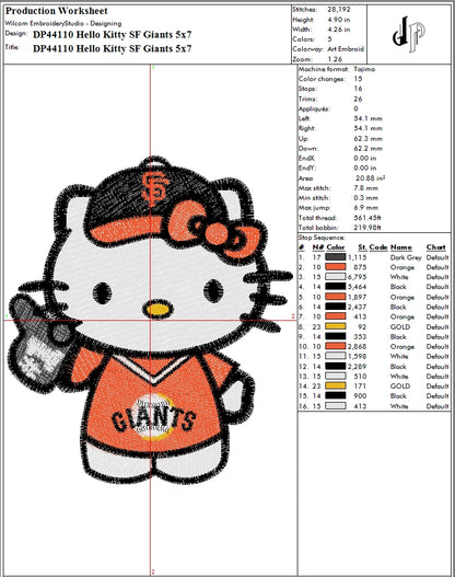 Hello Kitty SF Giants