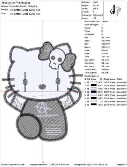 Hello Goth Kitty