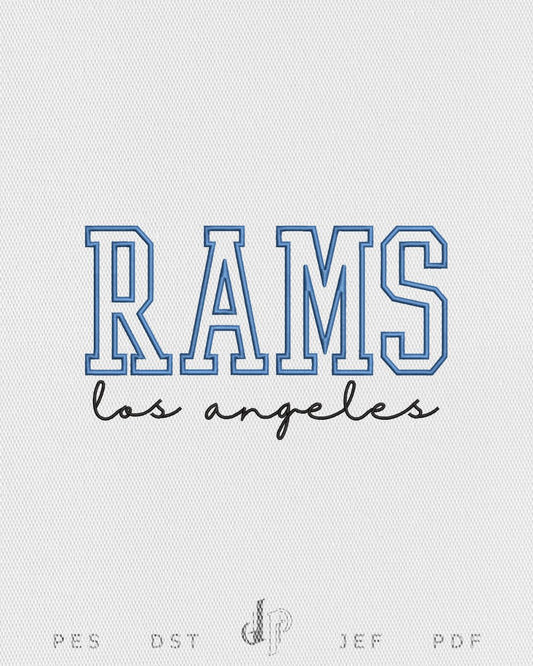LA Rams Applique