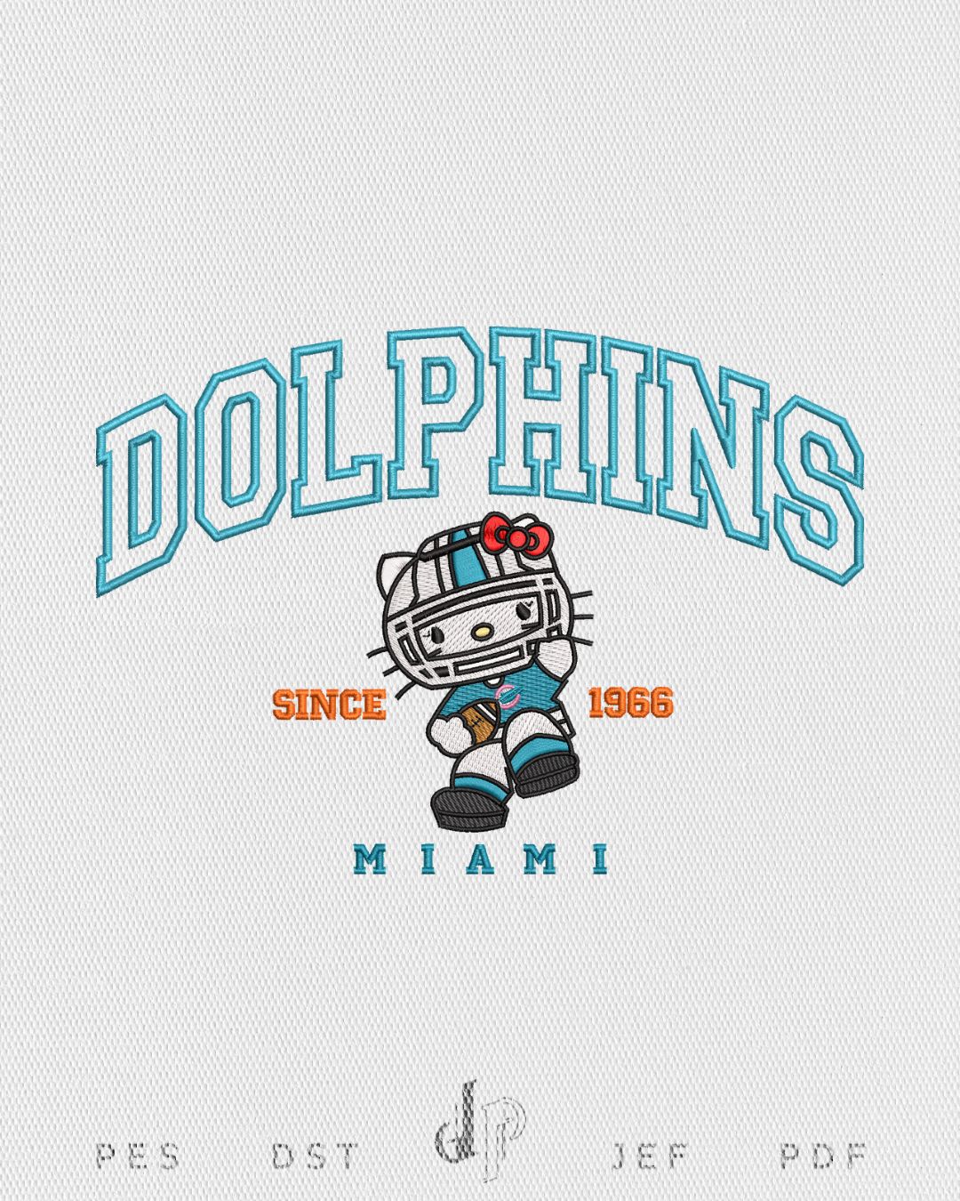 Hello Kitty x Dolphins (Applique Included)