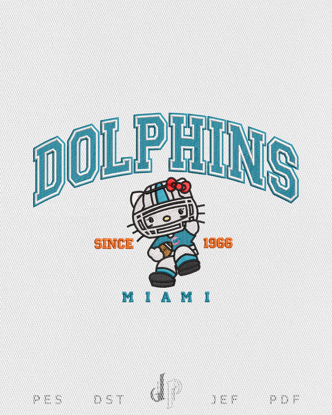 Hello Kitty x Dolphins (Applique Included)