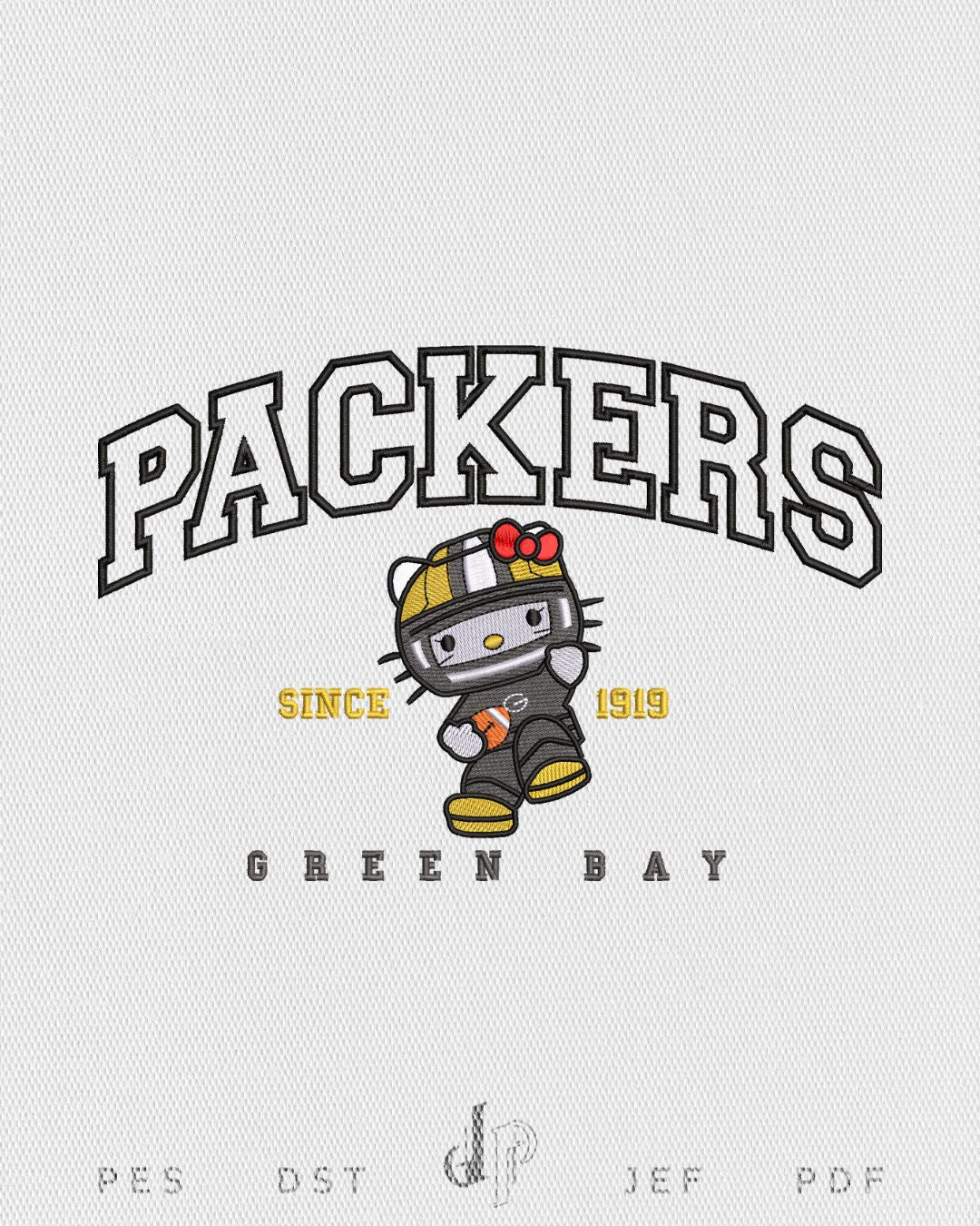 Hello Kitty x Green Bay (Applique Included)