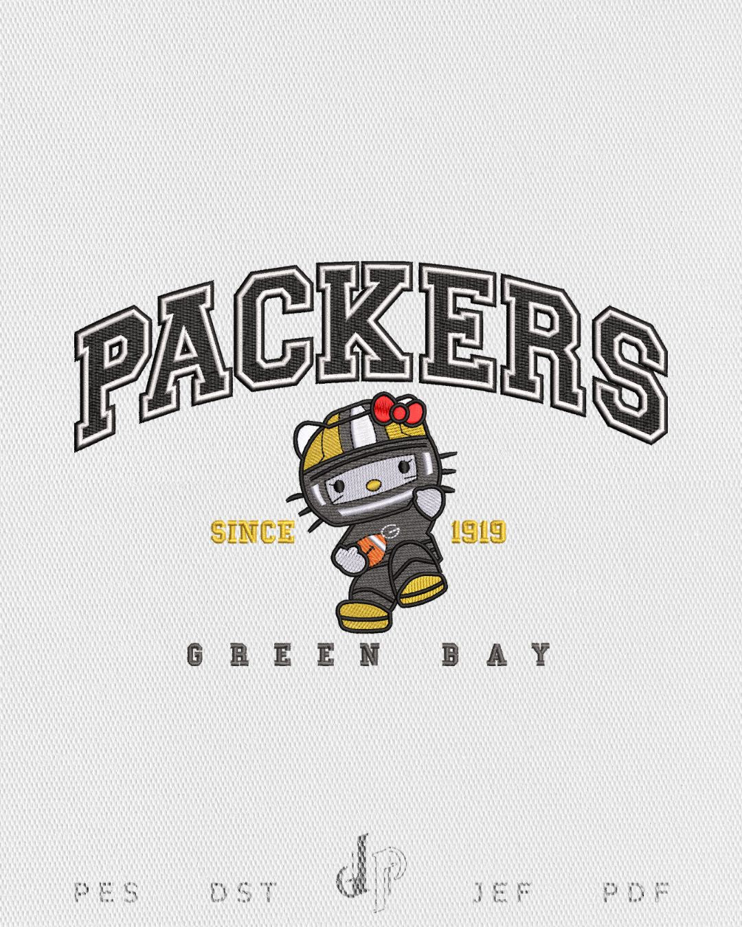 Hello Kitty x Green Bay (Applique Included)