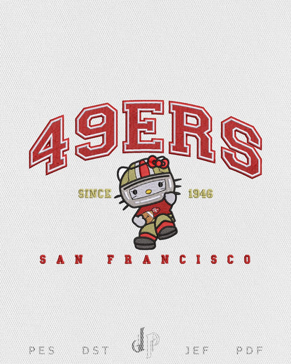 Hello Kitty x SF 49ers (Applique Included)