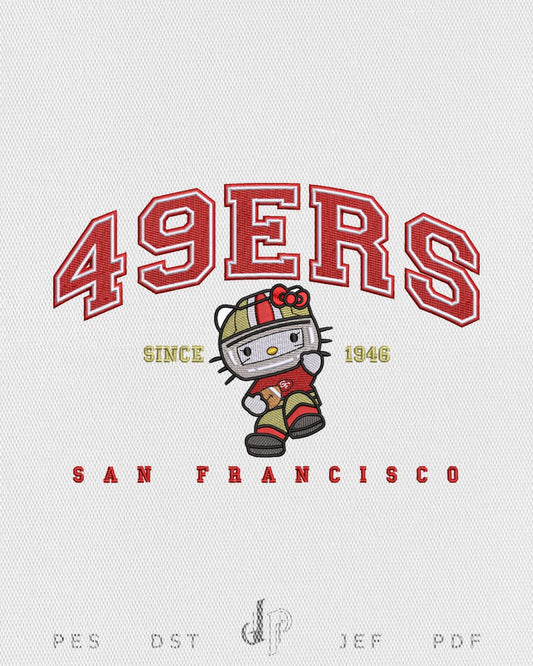 Hello Kitty x SF 49ers (Applique Included)