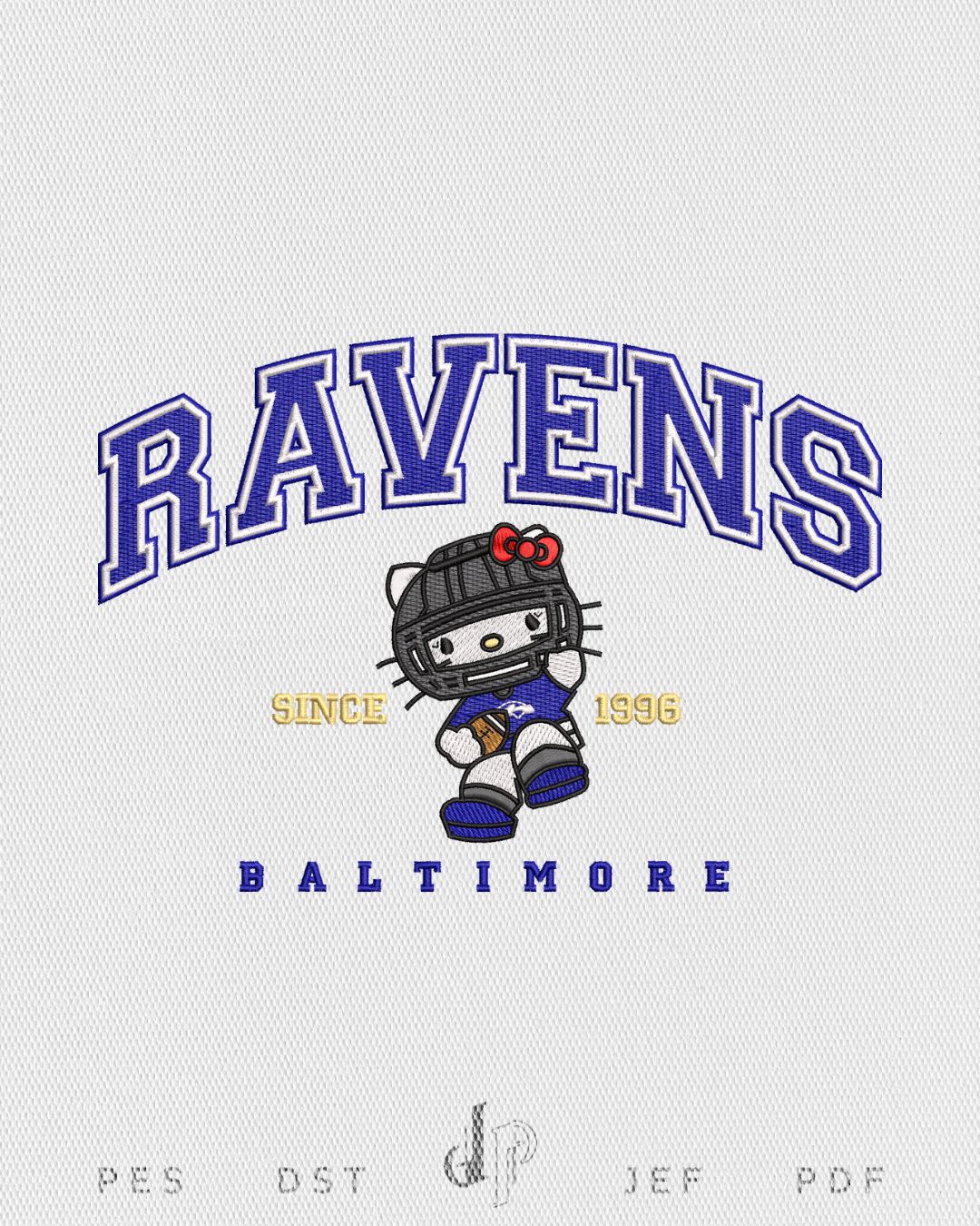 Hello Kitty x Ravens (Applique Included)