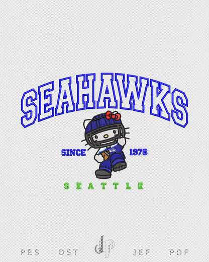 Hello Kitty x Seahawks (Applique Included)
