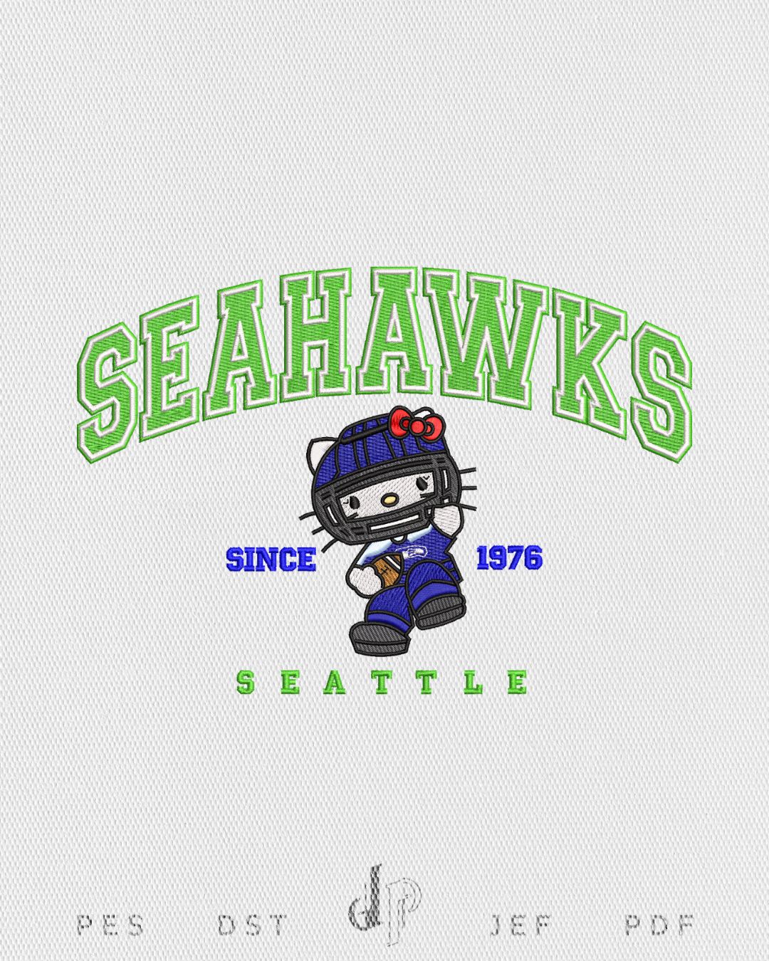 Hello Kitty x Seahawks (Applique Included)