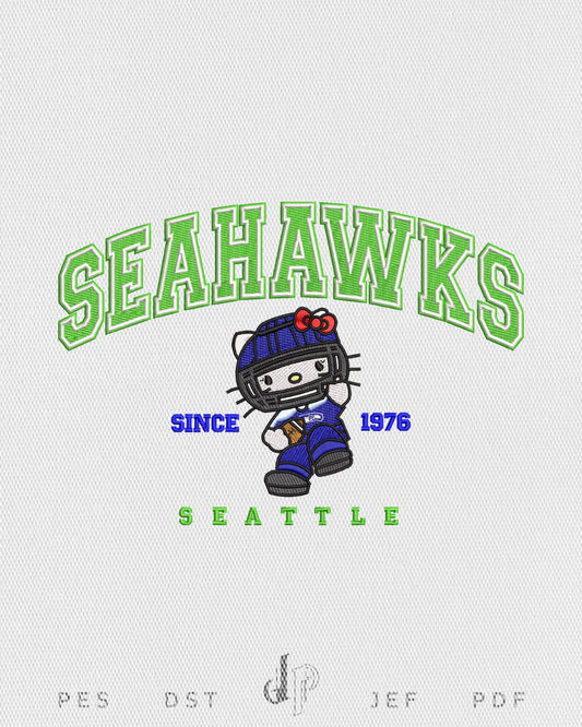 Hello Kitty x Seahawks (Applique Included)