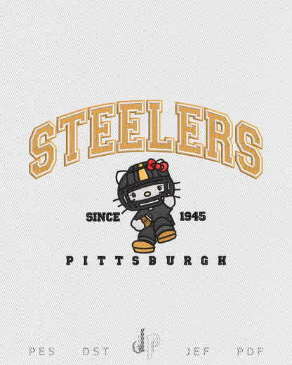 Hello Kitty x Steelers (Applique Included)