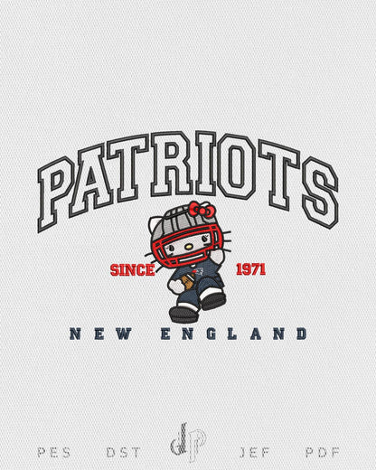Hello Kitty x Patriots (Applique Included)