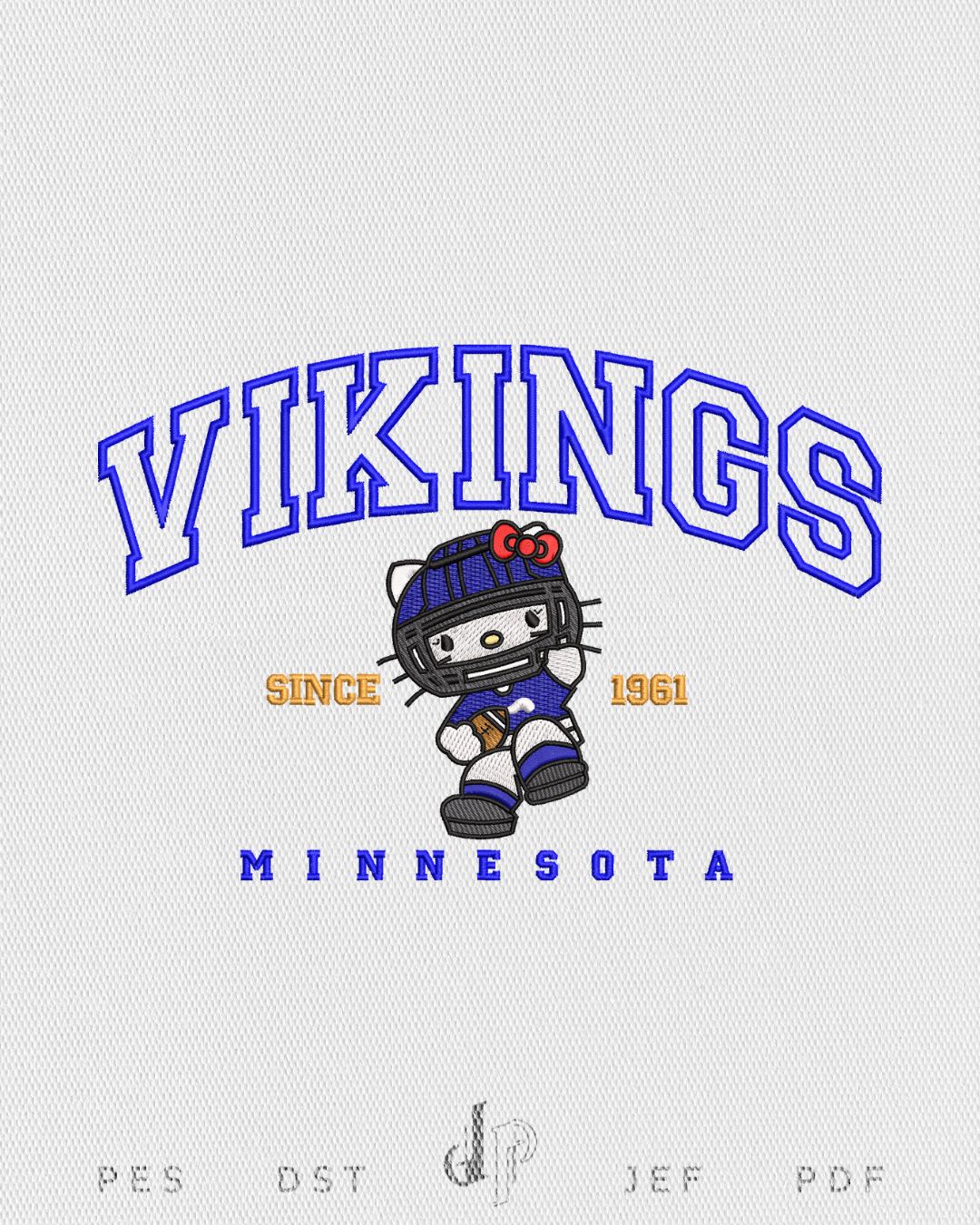 Hello Kitty x Vikings (Applique Included)