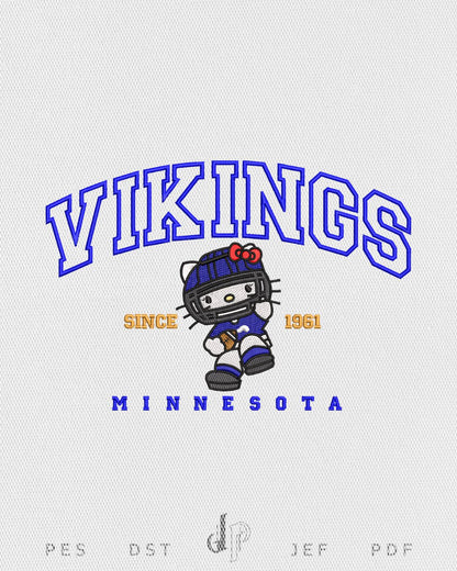 Hello Kitty x Vikings (Applique Included)