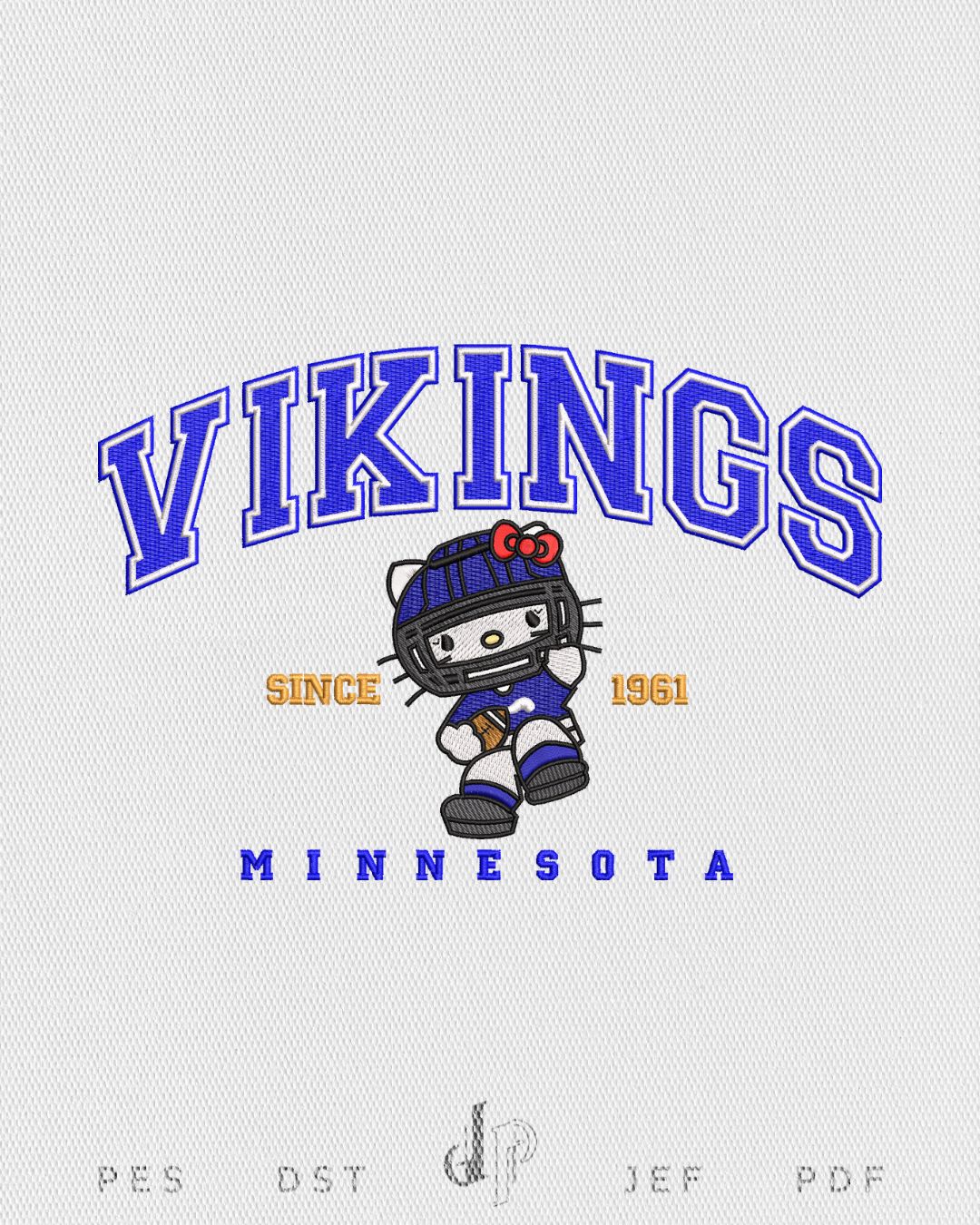 Hello Kitty x Vikings (Applique Included)