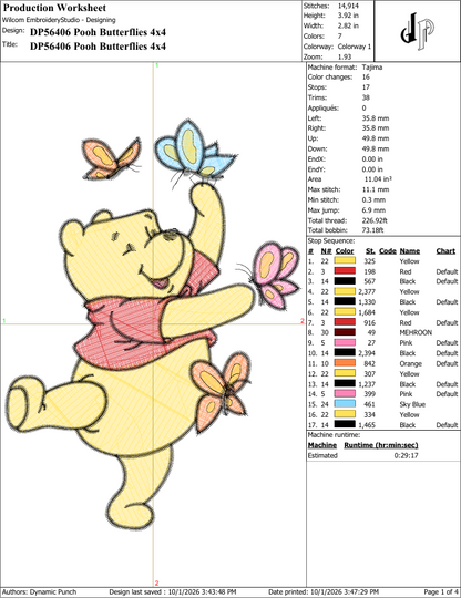 Pooh Butterflies