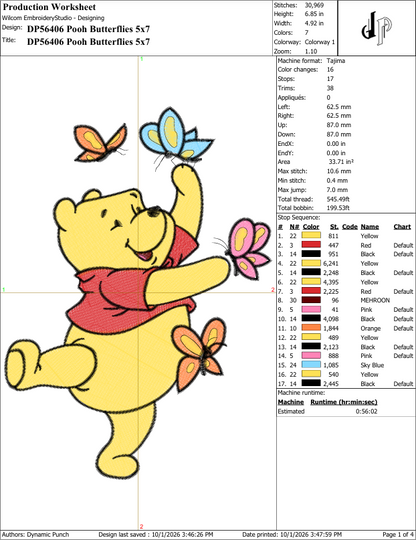 Pooh Butterflies