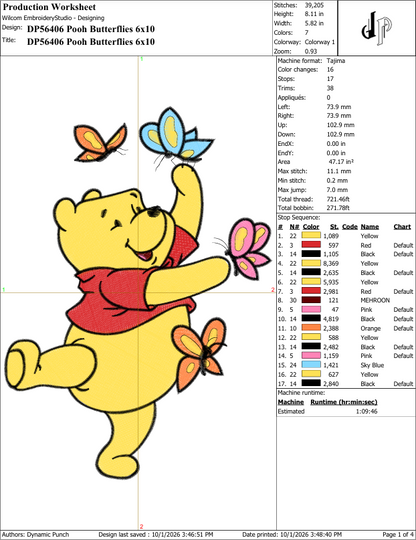 Pooh Butterflies