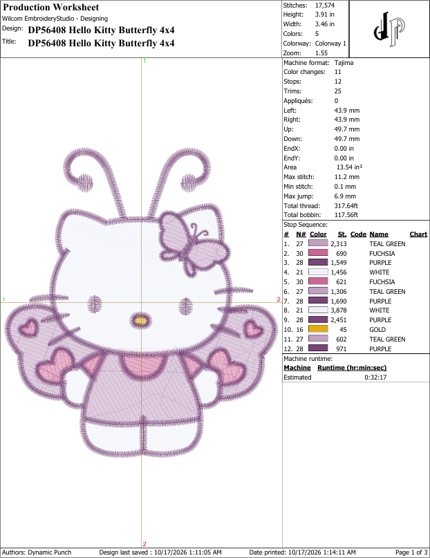 Hello Kitty Butterfly