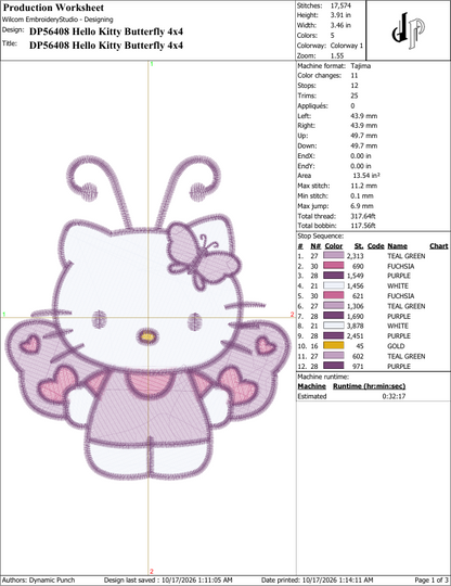 Hello Kitty Butterfly